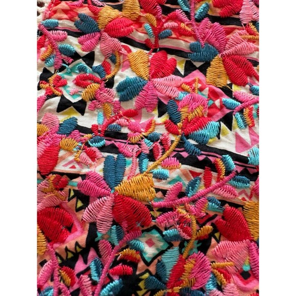 Savanna Jane Women's Multicolored Print Babydoll Top - Picture 9 of 9